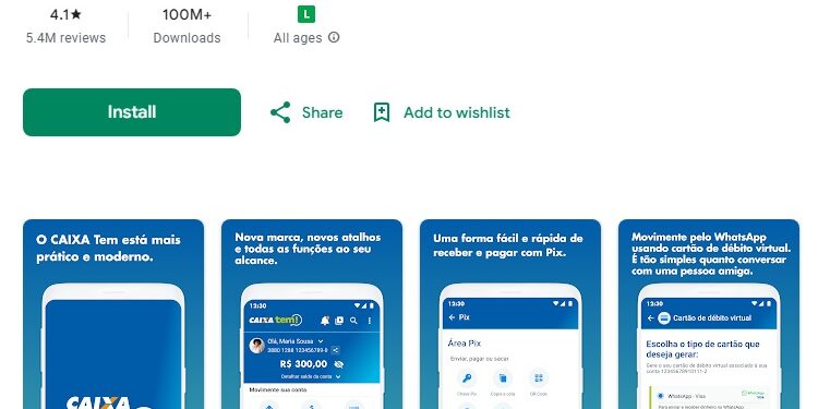 Play Store: Caixa Tem atualize