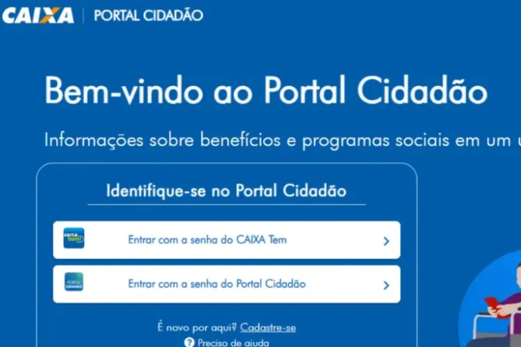 Acesso ao Portal Cidadão da Caixa requer um cadastro simples e seguro. Imagem: Governo Federal