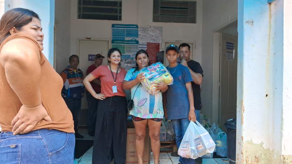  Cestas de Natal para famílias cadastradas nos CRAS. Imagem: Divulgação