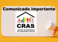 Auto-falante com comunicado do CRAS