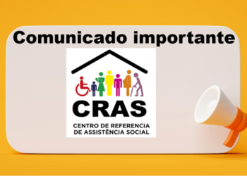 Auto-falante com comunicado do CRAS