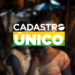 Imagem de uma família em situação de vulnerabilidade social com o logo do Cadastro Único sobreposto.