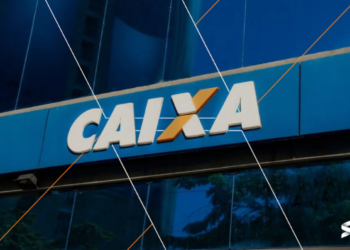 Imagem do banco Caixa Econômica Federal com logotipo e fachada, referente ao comunicado importante sobre CPF finalizado em 0 a 9.