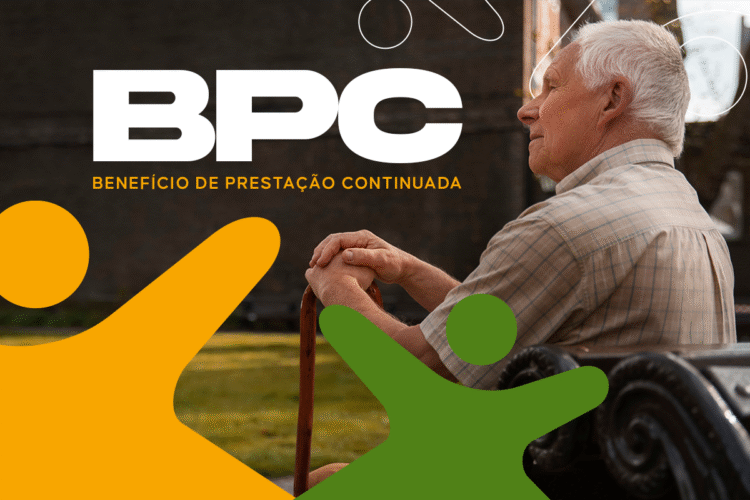 Idoso pensativo segurando uma bengala, representando a importância do BPC para quem enfrenta dificuldades.