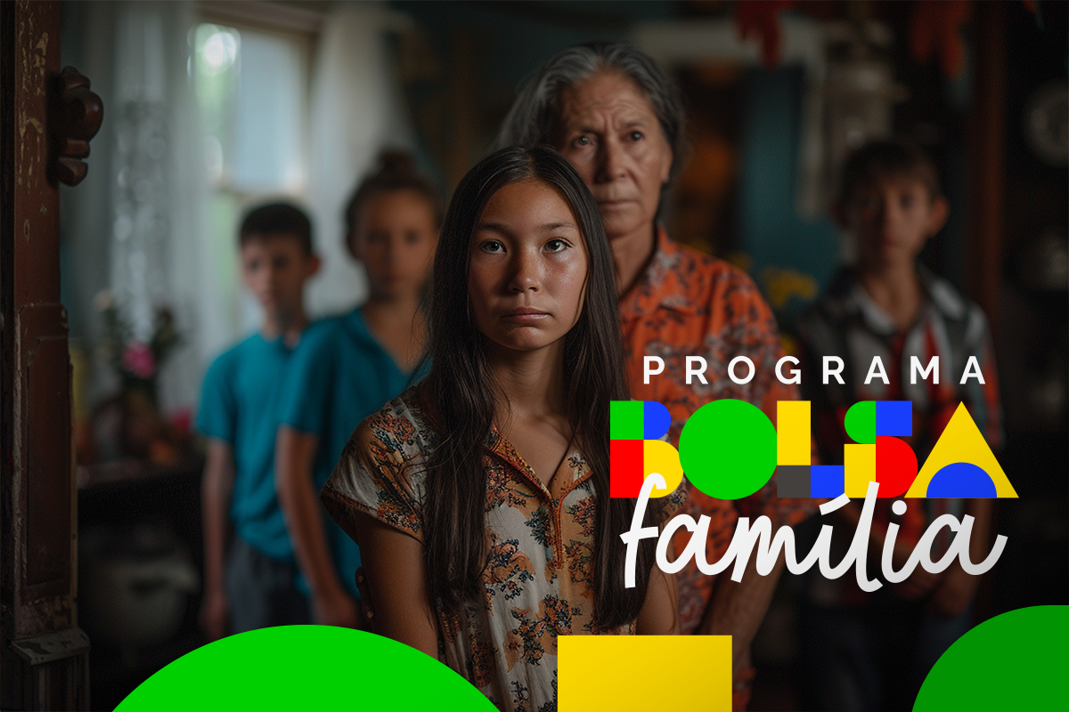 Família representando a importância do mutirão do Bolsa Família, evento essencial para garantir benefícios de saúde e bem-estar.