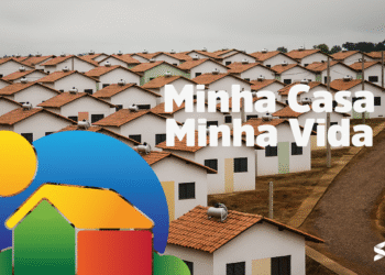 Imagem de casas do programa Minha Casa, Minha Vida, representando a nova fase do programa voltada para a classe média.