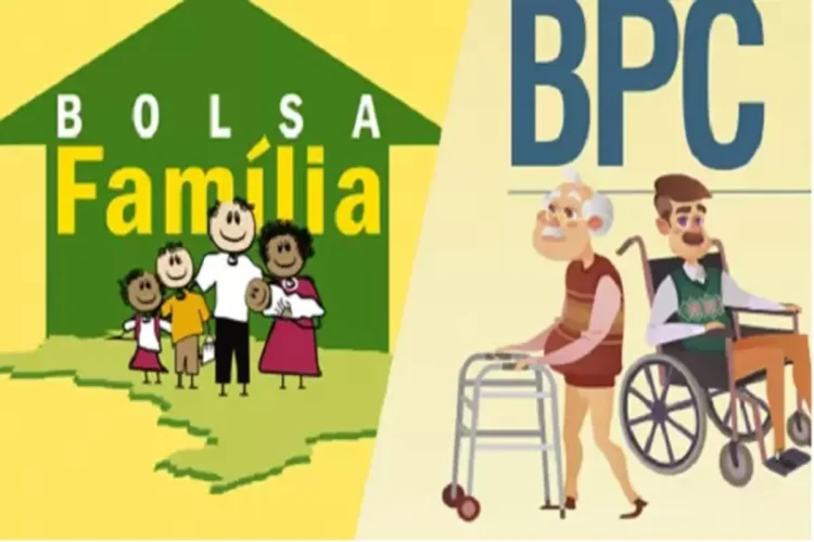 Ilustração representando a possibilidade de acumular o Bolsa Família com o Benefício de Prestação Continuada (BPC) em 2025.