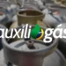"Imagem ilustrativa com o logo do Auxílio Gás sobre cilindros de gás, simbolizando o benefício para as famílias de baixa renda."