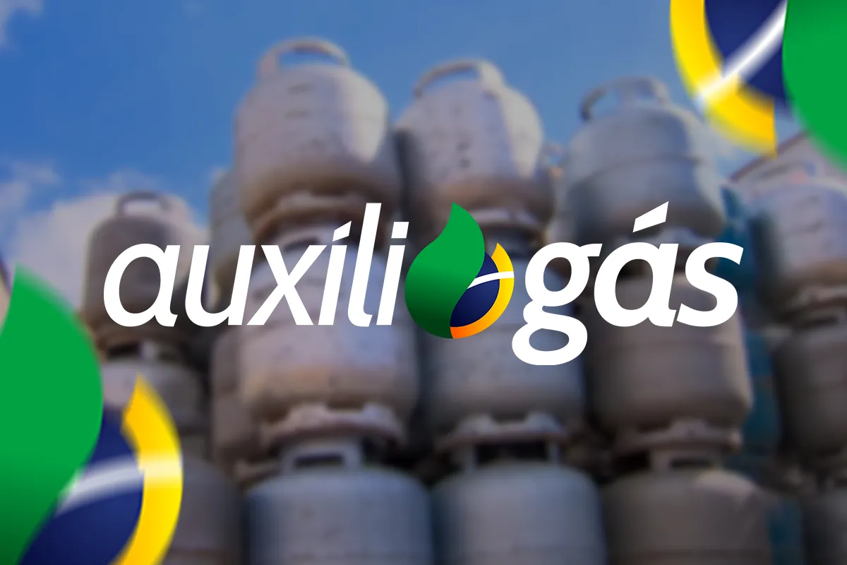Botijões empilhados ilustram a distribuição do Auxílio Gás em 2025