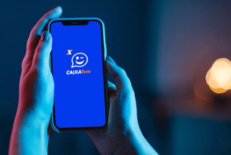 Tela do aplicativo Caixa Tem com novo design, ajudando mais pessoas a acessarem serviços financeiros.