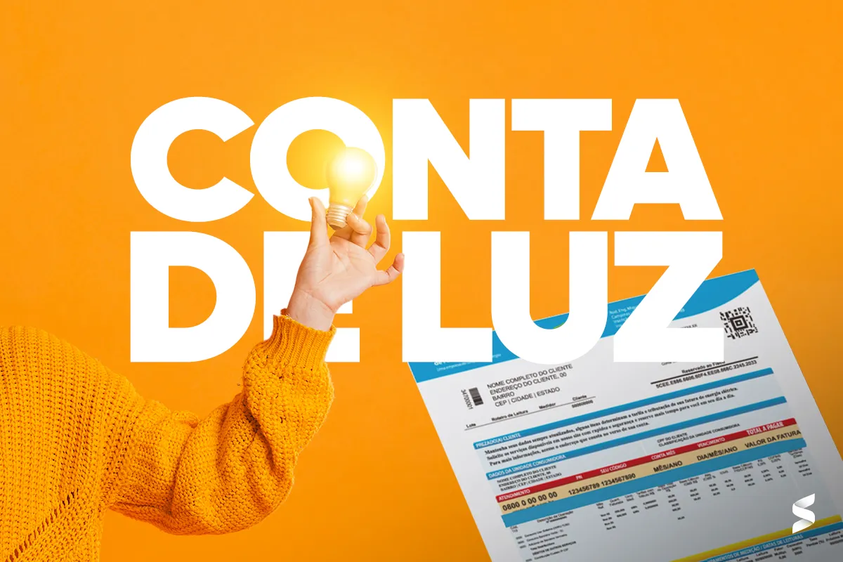Imagem ilustrativa de uma pessoa segurando uma lâmpada e uma conta de luz, destacando a importância do benefício da Tarifa Social de Energia.
