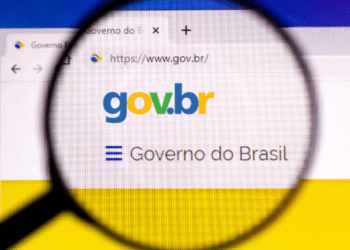 Logo do site gov.br com alerta sobre golpes envolvendo eSocial.