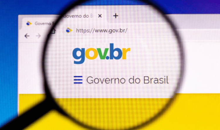 Logo do site gov.br com alerta sobre golpes envolvendo eSocial.
