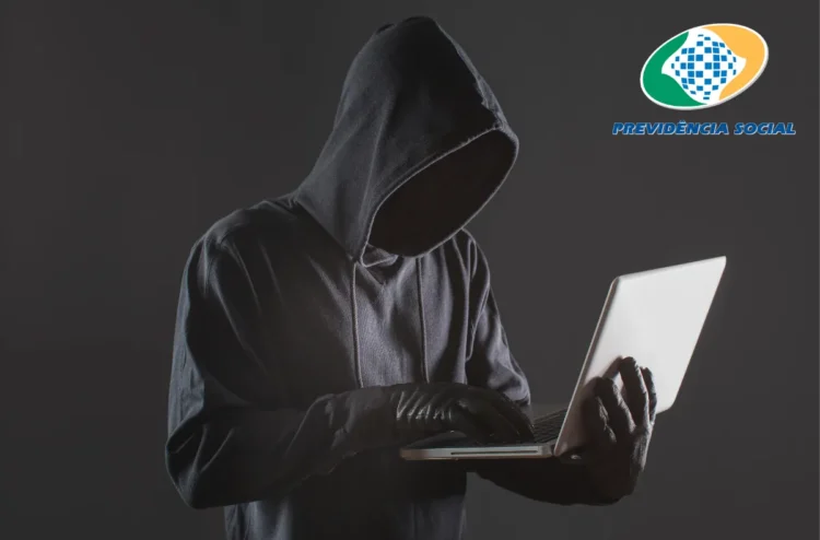 Pessoa de capuz simbolizando golpe digital no INSS