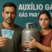 Casal representa auxílio gás no Brasil