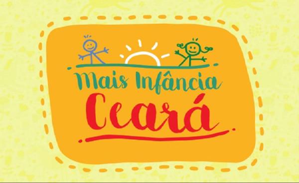 Logotipo do programa Mais Infância Ceará com ilustração infantil