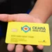 Cartão do programa Ceará Sem Fome, com logo e informações visíveis.