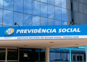 Fachada do prédio da Previdência Social, sede do INSS