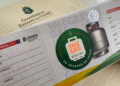 Tíquete do programa Vale Gás Social do Governo do Ceará.