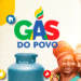 Imagem ilustrativa do programa Gás do Povo com botijão de gás e duas mulheres sorrindo.