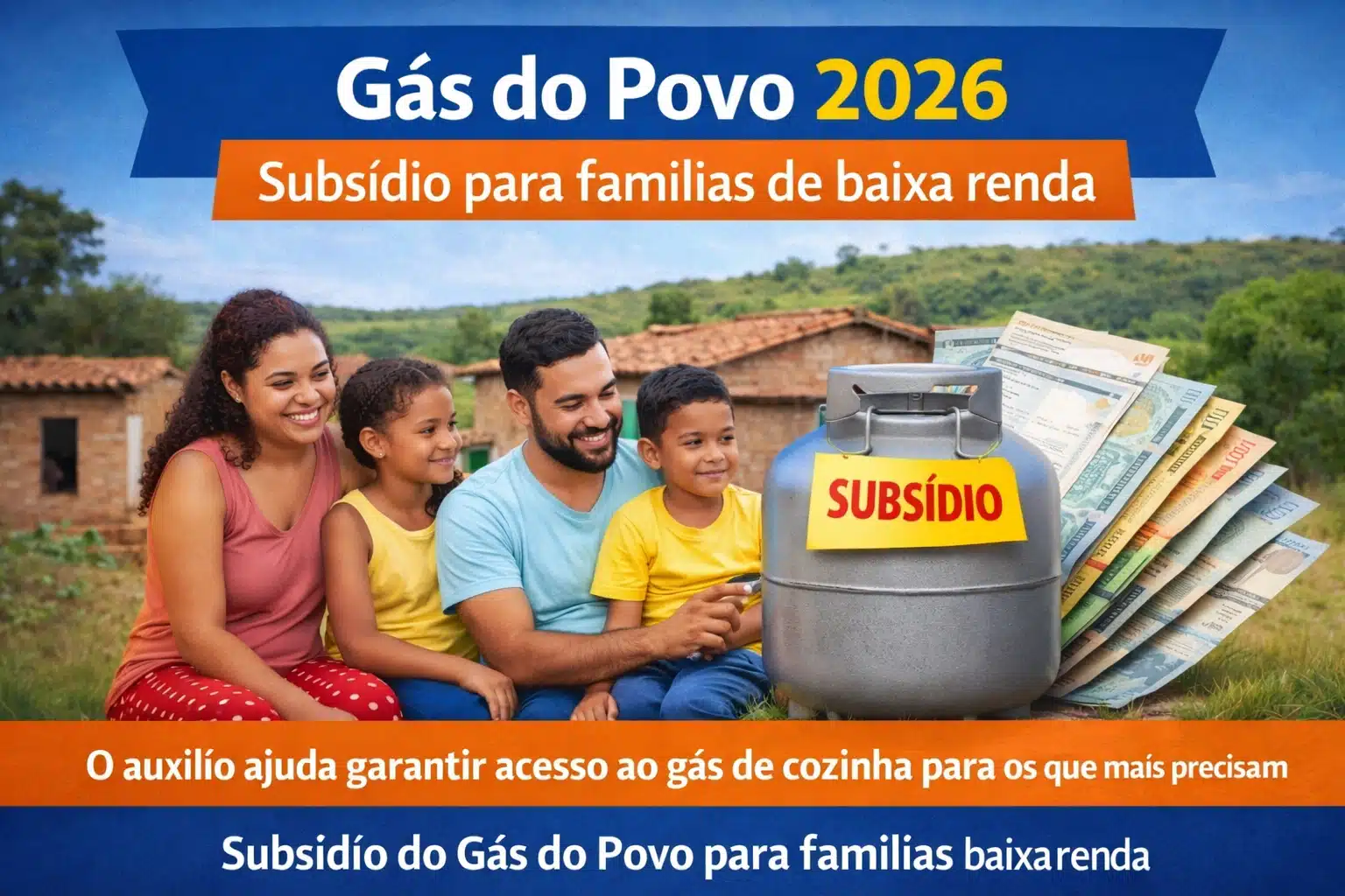Acesso ao benefício do Gás do Povo em 2026. Acesso ao Gás do Povo em 2026 com pagamento automático para famílias de baixa renda.