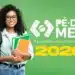 Pé-de-Meia: critérios atualizados para estudantes do ensino médio em 2026 11 Jovem estudante sorridente com mochila e cadernos diante do logo Pé-de-Meia 2026.